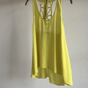 Yellow BCBGMaxAzria tank/tunic top style name clarissa
